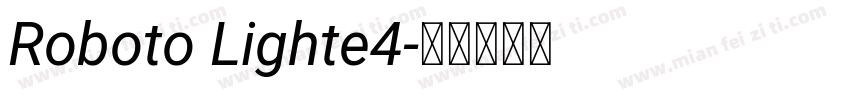 Roboto Lighte4字体转换